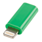 USB lightning-adapter lightning mannelijk - USB Micro B vrouwelijk groen