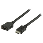 Verlengkabel voor de High Speed HDMI kabel met ethernet HDMI connector - HDMI-input 3,00 m zwart