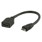 High Speed HDMI kabel met ethernet HDMI mini-connector - HDMI input 0,20 m zwart