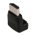 HDMI-adapter HDMI-connector 90° gehoekt - HDMI input  zwart