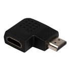 HDMI-adapter HDMI-connector links gehoekt - HDMI input zwart