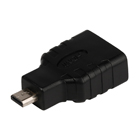 HDMI-adapter HDMI micro-connector - HDMI input zwart