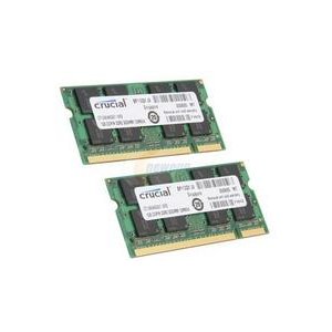 Crucial Laptop geheugen 2 GB Kit (2x 1GB) DDR2 667 MHz