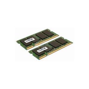Crucial Laptop geheugen 2 GB Kit (2x 1GB) DDR2 800 MHz