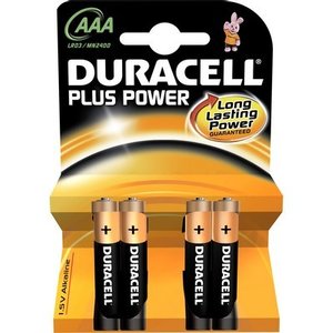 Duracell LR03 AAA plus power Alkaline Blister 4
