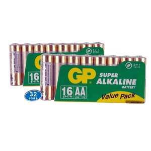 GP AA Batterijen ValuePack 32 stuks voor Value Pack