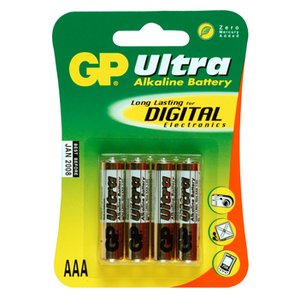 GP Ultra Alkaline AAA Micro penlite blister 4