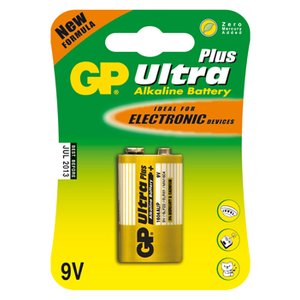 GP Ultra Plus Alkaline 9V blok blister 1