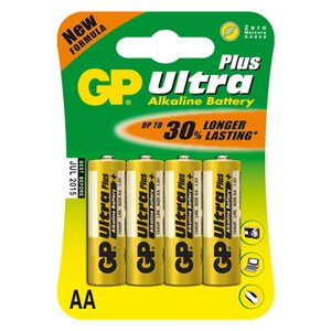 GP Ultra Plus Alkaline AA Mignon penlite blister 4