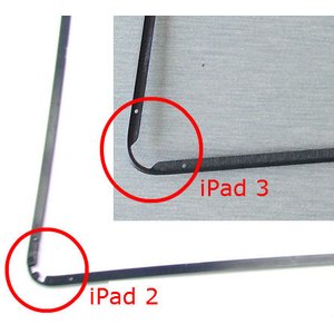 iPad 3 Digitizer Frame (White)