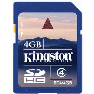 Kingston SDHC Geheugenkaart 4GB Class 4
