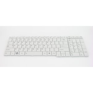 Toshiba Laptop toetsenbord US (wit) voor Toshiba Satellite L670